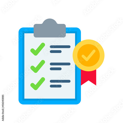Criteria flat color icon