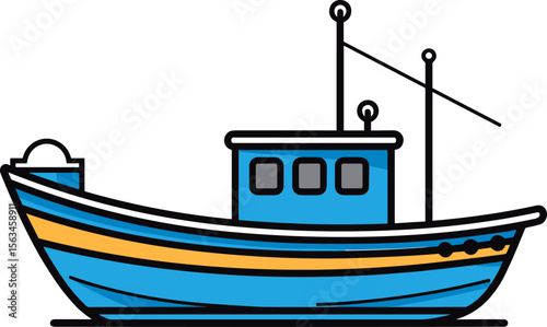 Vibrant Blue Boat: A Maritime Icon of Adventure