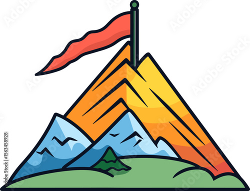 Mountain Peak Adventure: A Landscape of Triumph and Natural Beauty