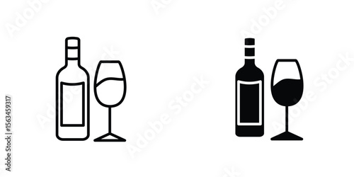 Vodka icon symbol logo graphic design element. EPS10