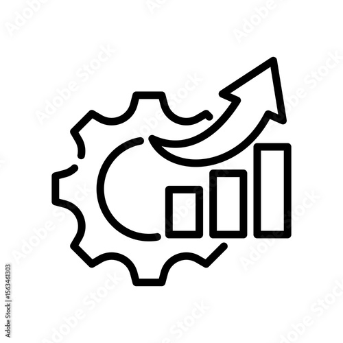 Efficiency line icon