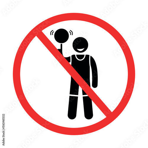 prohibition sign with basketball player dunking, symbolizing no basketball or athletic activity, ideal for indoor or safety signage