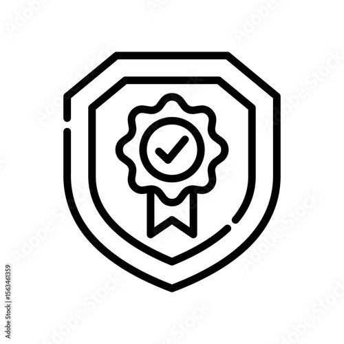 Reliability line icon