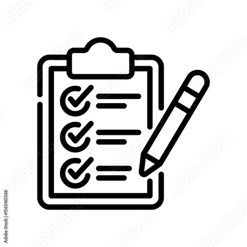 Evaluation line icon