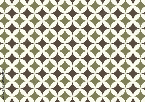 Argyle plaid Christmas pattern. Traditional Scottish ornament. Background with lozenge diamonds and octagonal stars. Fabric texture.