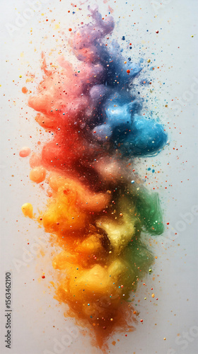 Modern phone background with artful brushwork