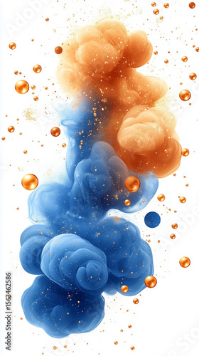 Abstract artistic wallpaper in portrait orientation