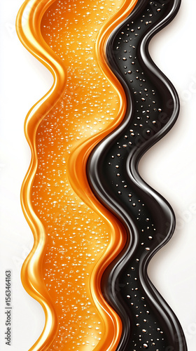 Abstract expressive paint pattern for mobile