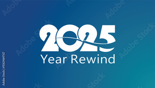 2025 year rewind, Concept words 2024 REWIND. 2024 RECAP