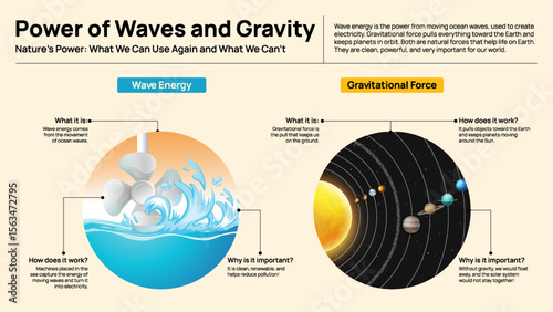 Power of Waves and Gravity - Natural Forces That Move the Earth and Sea