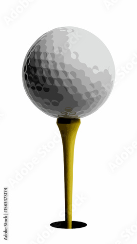 golf ball on tee