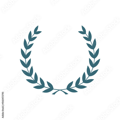 Laurel wreath silhouette vector design