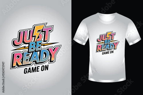 Game on T shirt design