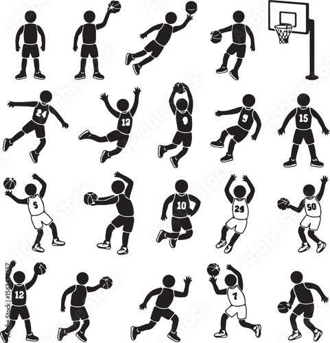 Basketball Player Silhouette Bundle – Slam Dunk SVG Clipart

Basketball Action Silhouettes – Digital Sports Vector Set

Hoop & Dunk Silhouette Design – SVG PNG for Cricut & Shirts

Basketball Silhouet