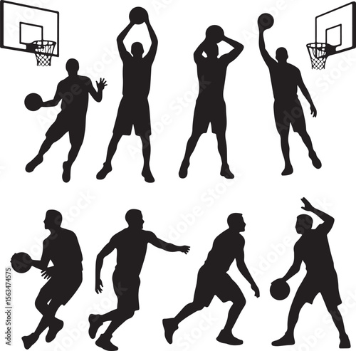 Basketball Player Silhouette Bundle – Slam Dunk SVG Clipart

Basketball Action Silhouettes – Digital Sports Vector Set

Hoop & Dunk Silhouette Design – SVG PNG for Cricut & Shirts

Basketball Silhouet