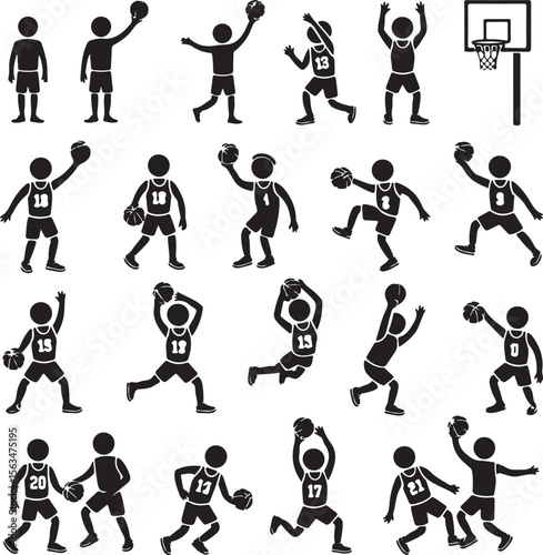Basketball Player Silhouette Bundle – Slam Dunk SVG Clipart

Basketball Action Silhouettes – Digital Sports Vector Set

Hoop & Dunk Silhouette Design – SVG PNG for Cricut & Shirts

Basketball Silhouet