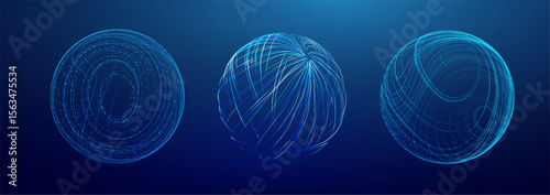 AI Particle Globe Background with Digital Data Dots and Abstract Light Sphere Effect. Modern 3D Vector Network for Scientific Research or Biotech Layout. Geometric Nebula Structure with Medical Wave.