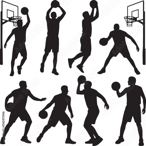 Basketball Player Silhouette Bundle – Slam Dunk SVG Clipart

Basketball Action Silhouettes – Digital Sports Vector Set

Hoop & Dunk Silhouette Design – SVG PNG for Cricut & Shirts

Basketball Silhouet