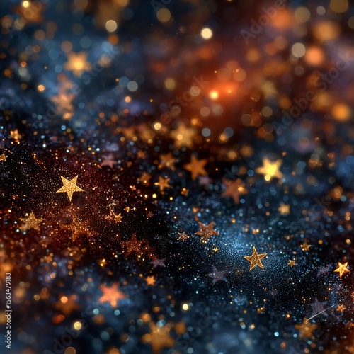 christmas background with stars