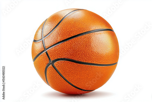Illustration of a basketball on a white background