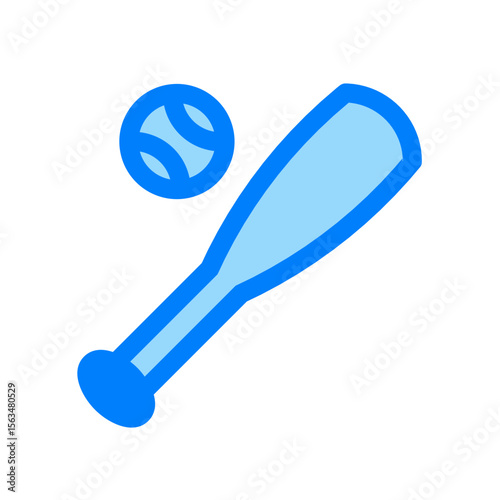 softball baseball equipment duotone icon