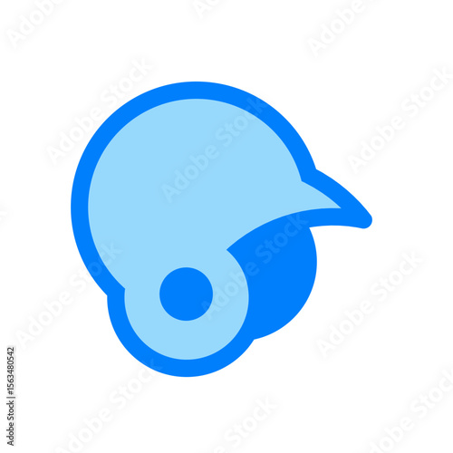 softball helmet duotone icon