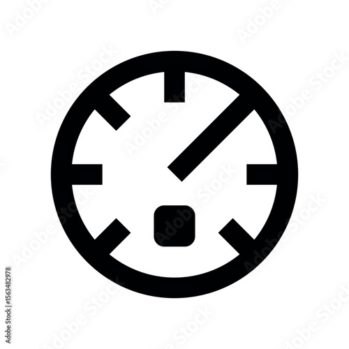 Illustration of clock icon vector image for time management and schedule planning in business and personal use cases vector