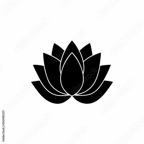 creative details lotus icon Vector Illustration