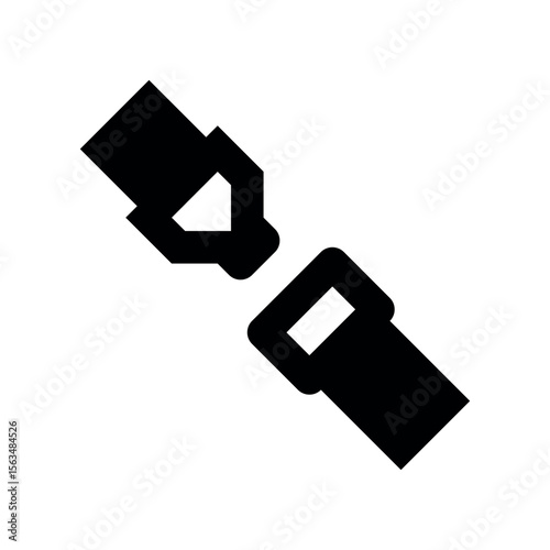 Illustration of seatbelt safety icon vector graphic for vehicle safety and car safety awareness and protection use now vector