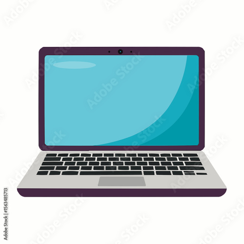 laptop isolated on white background