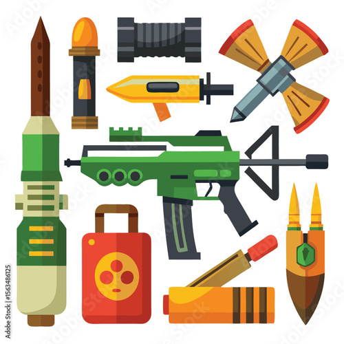 armaments weapon isolated on white background