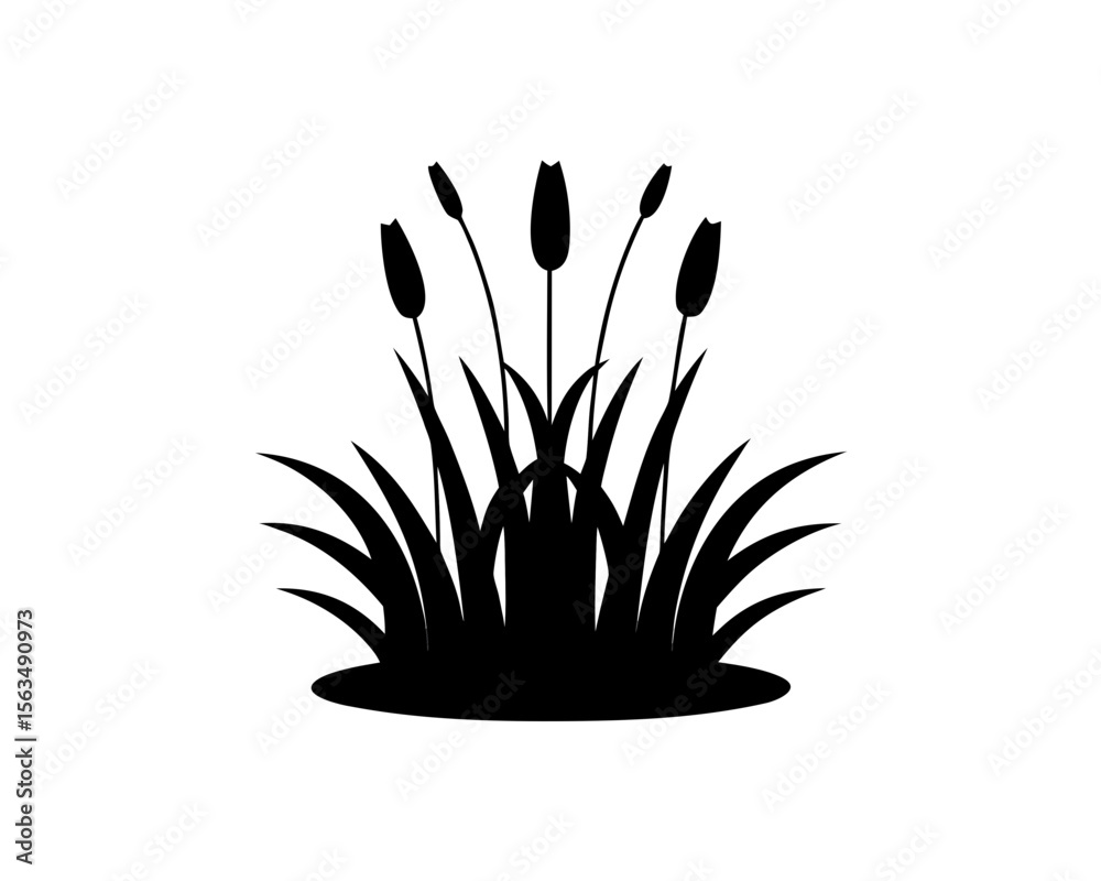 Obraz premium creative details Dried Grass Icon vector illustration