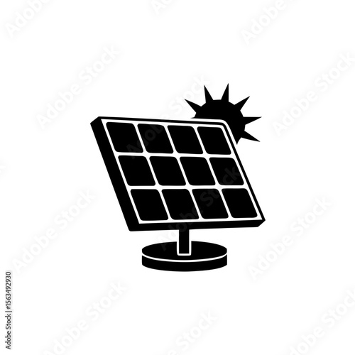 creative details solar panel icon vector illustration