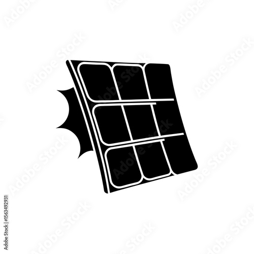 creative details solar panel icon vector illustration