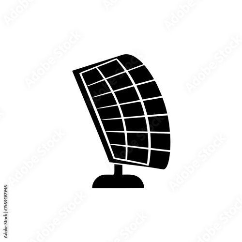 creative details solar panel icon vector illustration