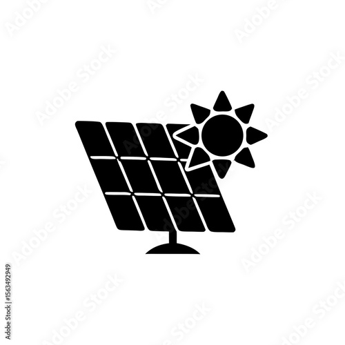 creative details solar panel icon vector illustration