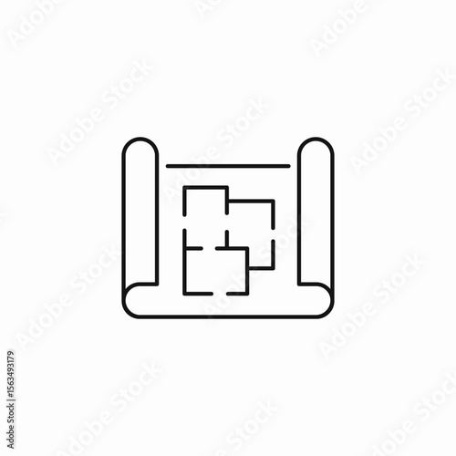 house floor plan icon sign vector