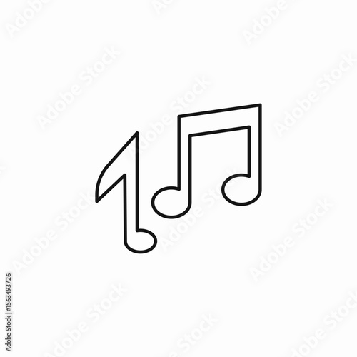 musical notes icon sign vector