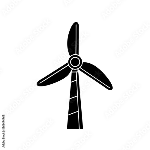 creative details wind turbine icon vector illustration