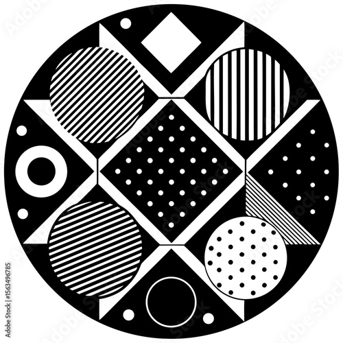 black and white abstract background with flowers