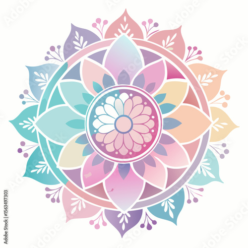 Watercolor Alpona Vector for Visiting Card Front