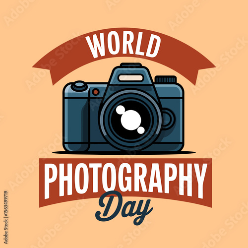 Celebrating World Photography Day A Stylized Illustration of a DSLR Camera