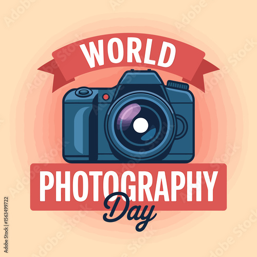 Celebrating World Photography Day A Stylized Illustration of a DSLR Camera