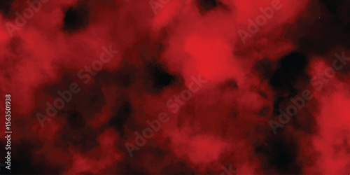 Abstract watercolor illustration of blended crimson and black hues in a textured atmospheric background design