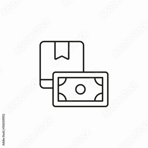 package cash payment icon sign vector