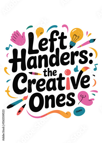 Left Hander's Day T-Shirt Design