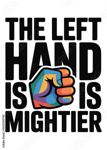 Left Hander's Day T-Shirt Design