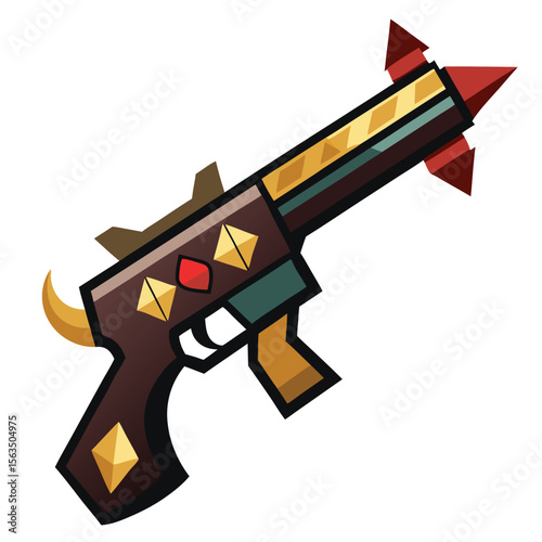 blackjack weapon isolated on white background