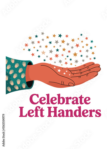 Left Hander's Day Quote Typography T-Shirt Design