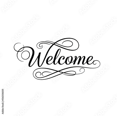 word, typography, font, message, banner, lettering, card, sign, calligraphic, home, black, art, graphic, design, icon, poster, letter, welcome, decoration, text, greeting, concept, handwritten, team, 